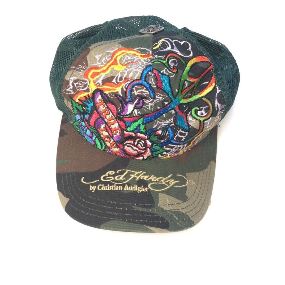 [Ed Hardy] RARE Vintage Trucker Hat